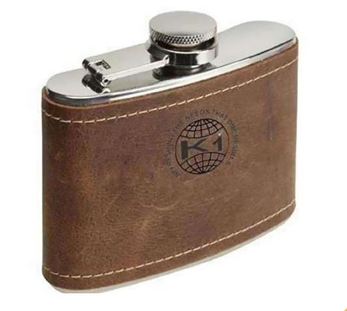 Ss Hip Flask - Brass Finish, 8oz Capacity, Lightweight, Durable Design, Ideal For Gym And Outdoor Use | Innovative Shaker Functionality