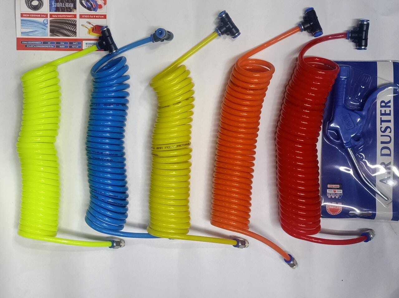 Air Duster With Gun - Hdpe Material, 7m & 10m Length | Available In Blue, Yellow, Red, Orange Colors