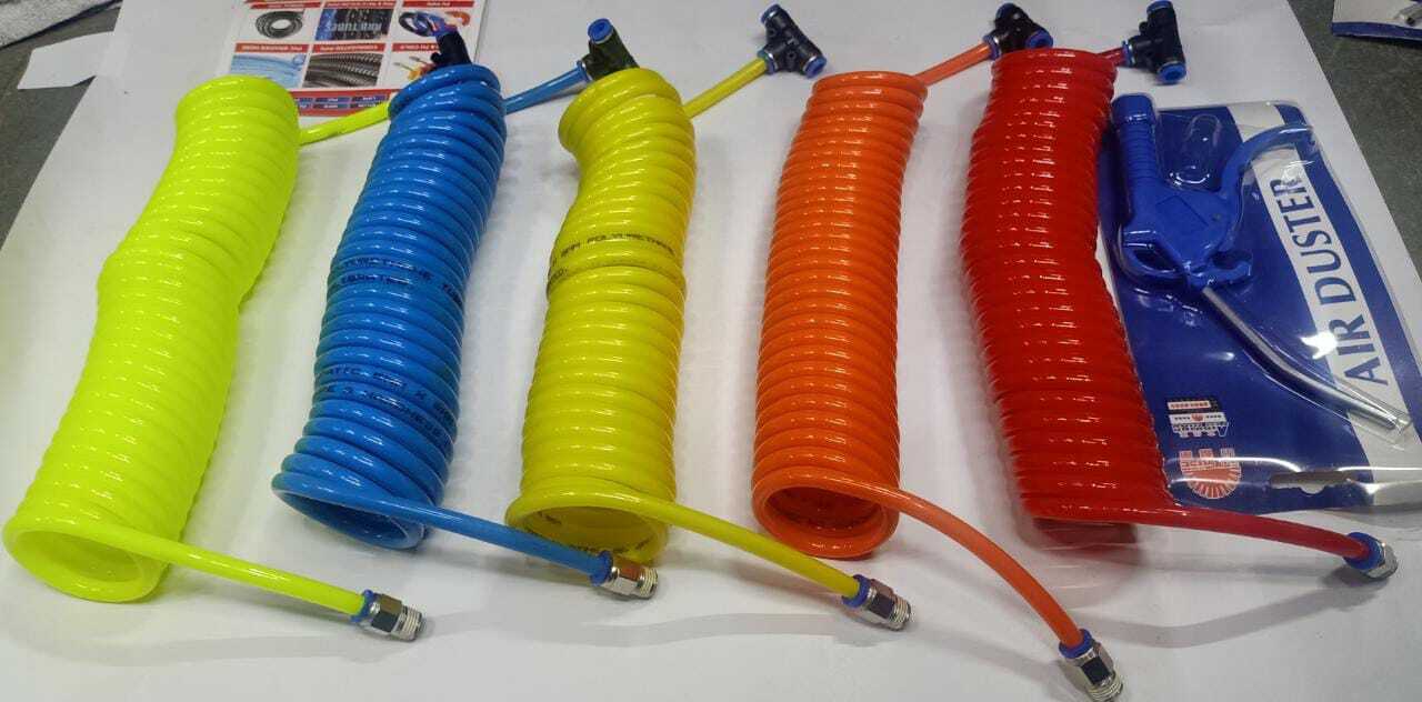 Air Duster With Gun - Hdpe Material, 7m & 10m Length | Available In Blue, Yellow, Red, Orange Colors