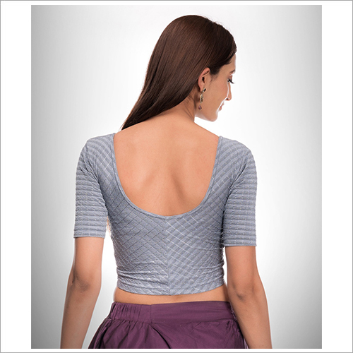 धोने योग्य डिज़ाइन किया गया Zig Zag पैटर्न ब्लाउज