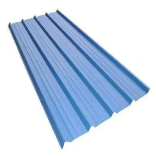 Color Profile Roofing Sheet - Cold Rolled Steel, Customized Length 20FT, Blue, Rectangular Shape, Thickness 0.3MM - 0.7MM, Painted Finish
