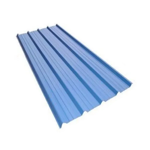 Essar PPGI Color Coated Roofing Sheet - Blue, 1060X6000X0.5MM | Features: Steel Material, Rectangular Shape, Painted Pattern, Color Steel Plate Tile Type