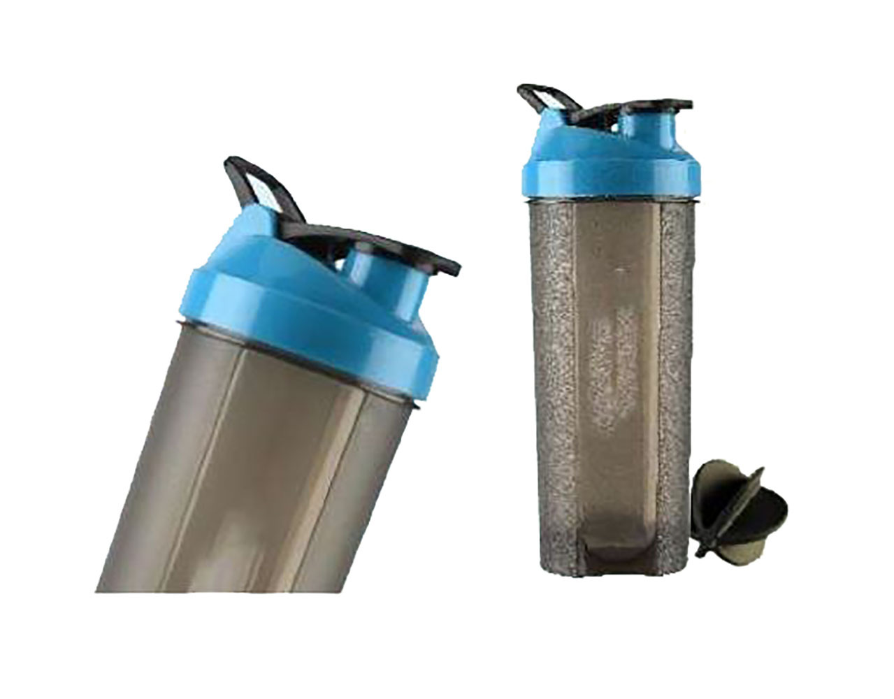 Shaker Tab Bottle - Stainless Steel & Plastic, Multi-use Shaker With Lid & Straw, Ideal For Protein Mixing And Beverage Storage