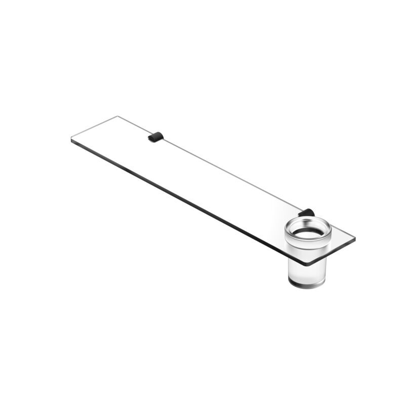 Glass Shelf With Tumbler-h2o - Color: Silver Rg