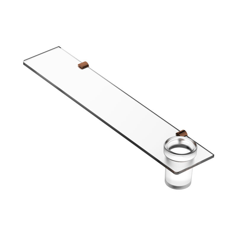 Glass Shelf With Tumbler-h2o - Color: Silver Rg