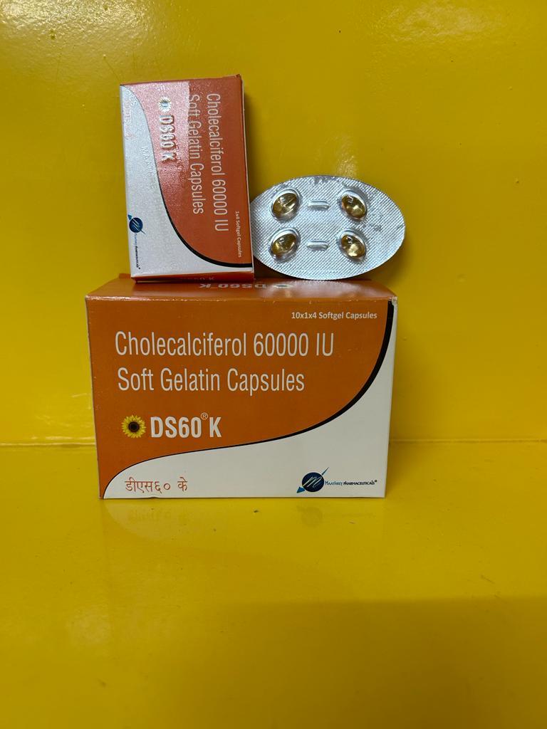 Cholecalciferol Capsules - 20 Count | General Medicines, Suitable For All, Store In A Cool And Dark Place, As Per Directed By The Physician