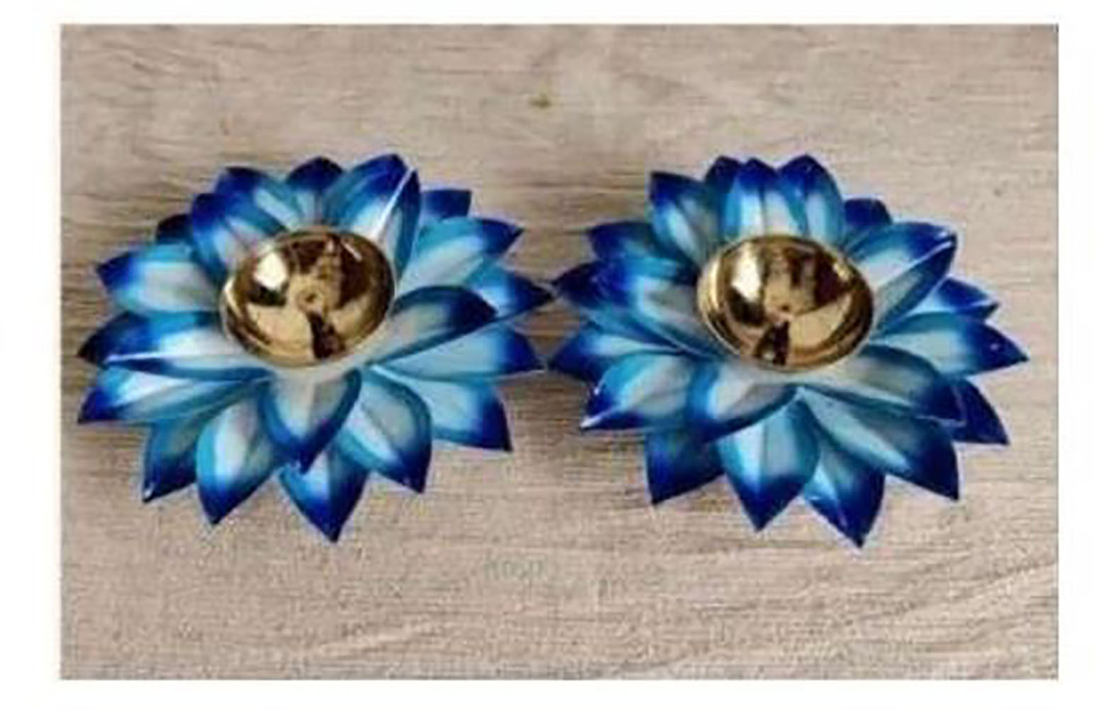 Flower Shape Diya - Decorative Stainless Steel | Elegant Multi-purpose Design For Festive Decor, Ideal For Home Altars And Living Spaces