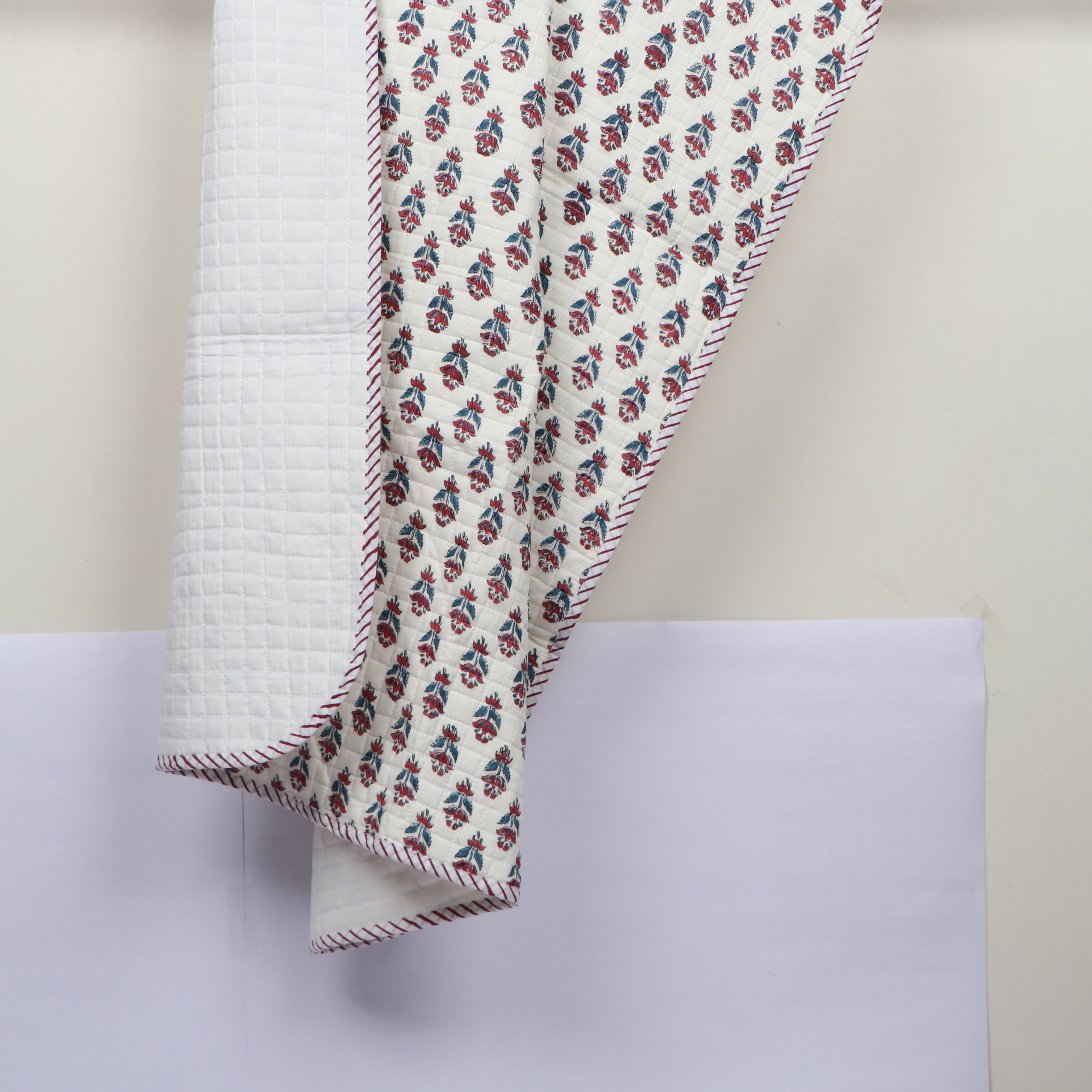 Hand Block Printe Baby Quilt