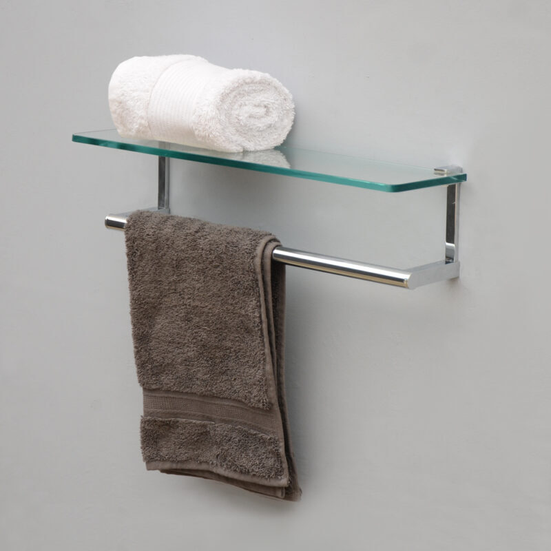 Glass Shelf With Lower Rail-rectound