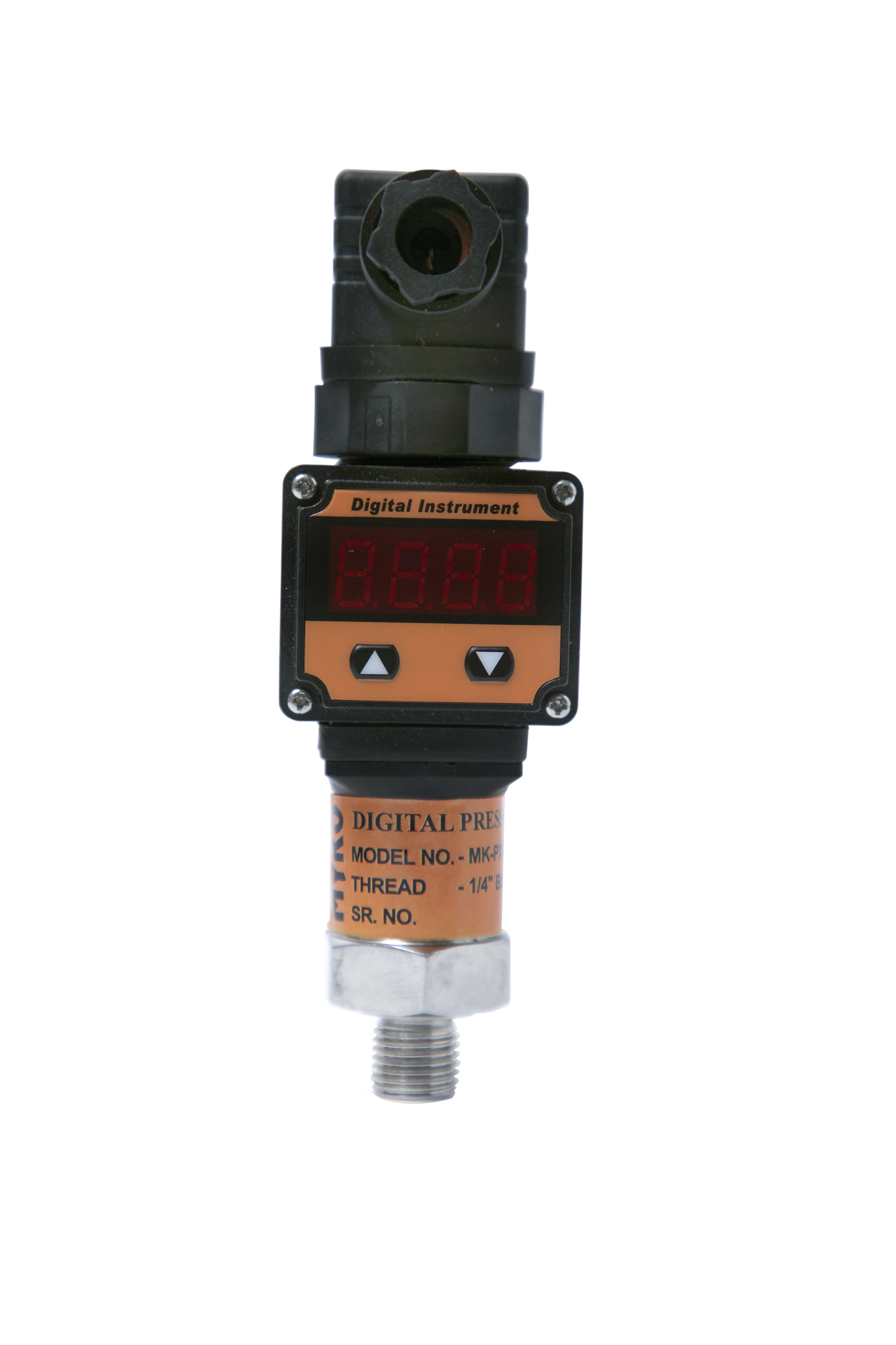 Digital Pressure Transmitter - Plastic Material Black Color | Heavy Industrial Ce Approval 100 V/m Emi Protection -40c To +125c Operating Range