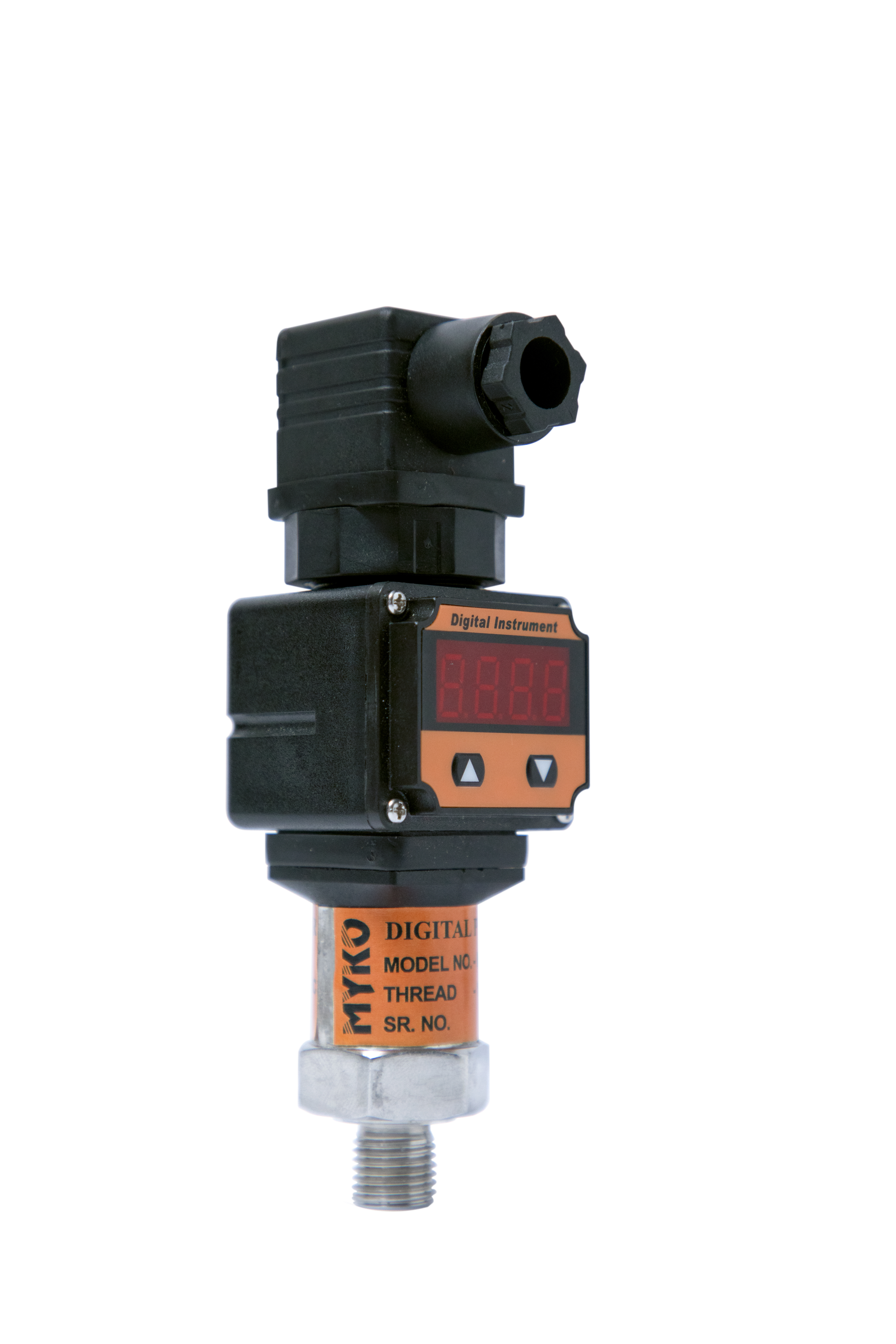 Digital Pressure Transmitter - Plastic Material Black Color | Heavy Industrial Ce Approval 100 V/m Emi Protection -40c To +125c Operating Range