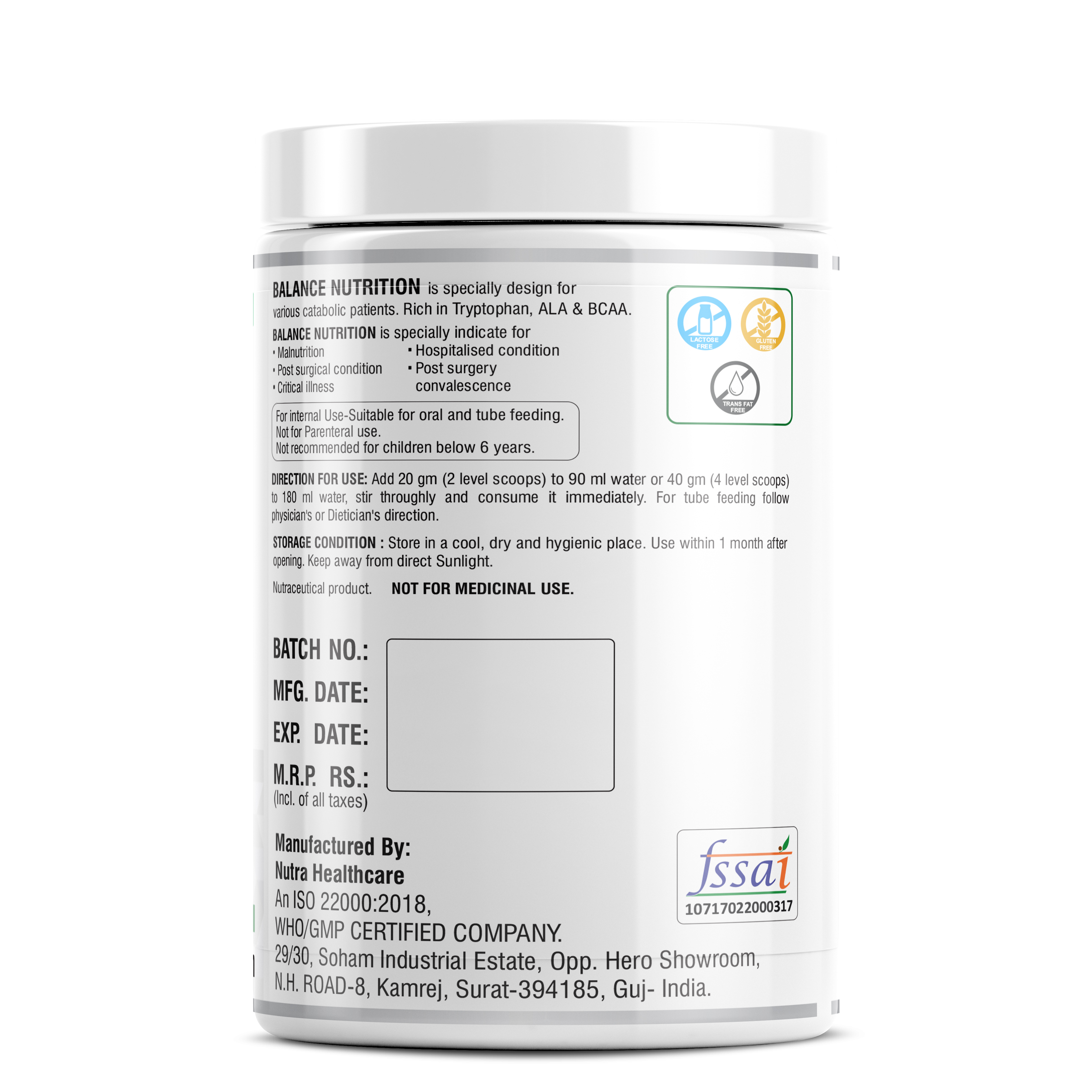 Balanced Nutritional Supplement