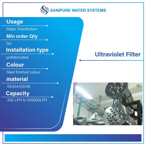 Ultraviolet Filter - Automatic Grade: Semi Automatic
