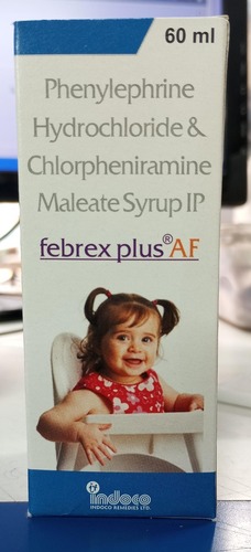 Febrex Plus-Af - Ingredients: Phenylephrine Hydrochloride & Chlorpheniramine Maleate Syrup I.P.