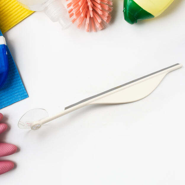 Shower Glass Squeegee Creative Bathroom Flat Mirror Window Glass Wiper Cleaner Bathroom Steam Wiper Cleaner Squeegee (4106l)