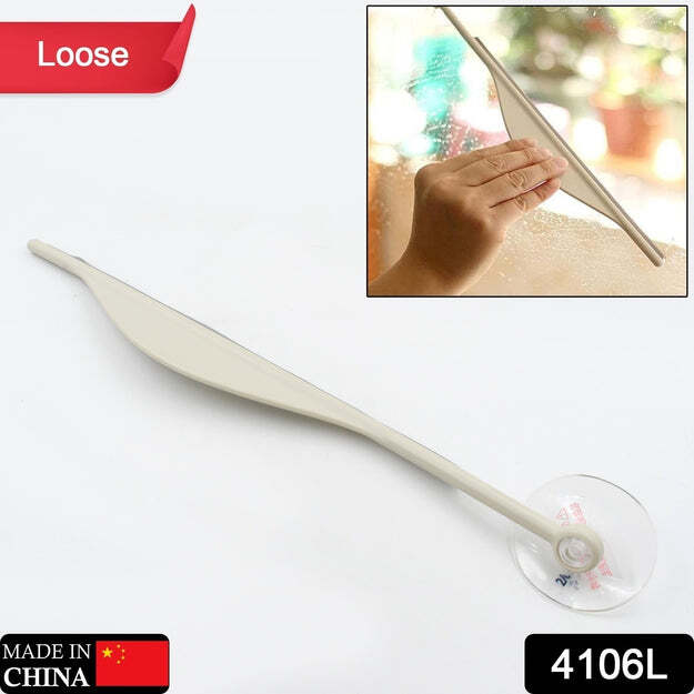 Shower Glass Squeegee Creative Bathroom Flat Mirror Window Glass Wiper Cleaner Bathroom Steam Wiper Cleaner Squeegee (4106l)