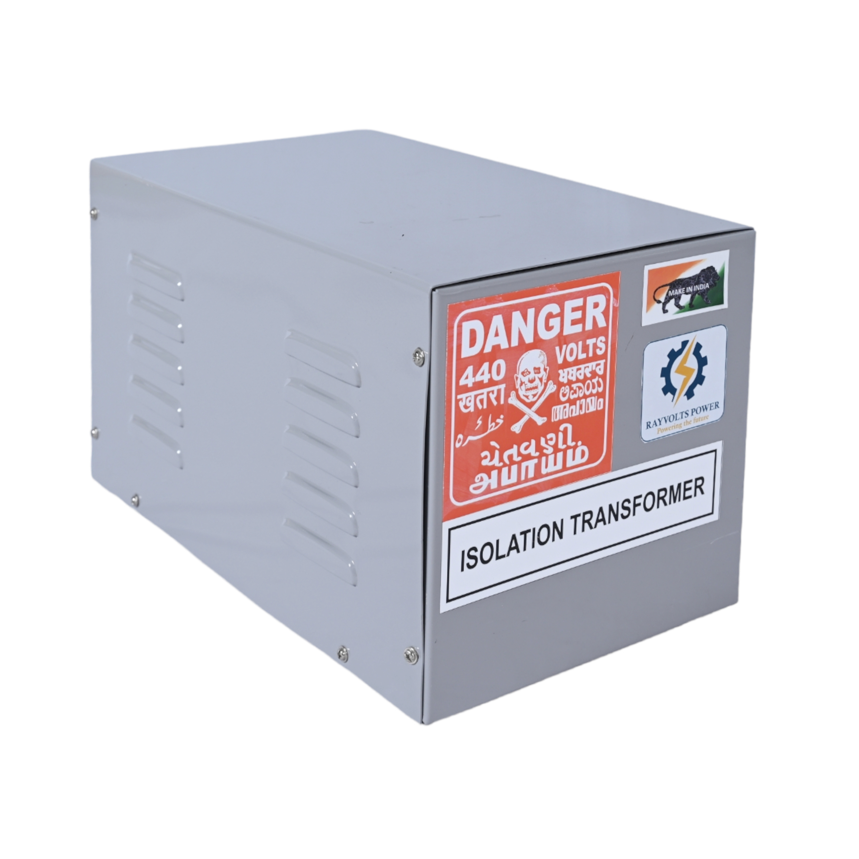 Rayvolts Power 3 Kva Isolation Transformer Single Phase Input/output 230 Vac Iso Certified With 2 Years Warranty. - Efficiency: High