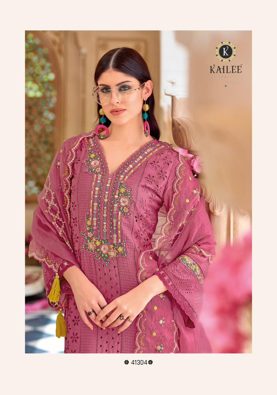 Premium Luxury Pakistani Collection - Pure Cotton & Viscose Muslin, Embroidered 3-piece Suit With Handwork & Laces, Breathable & Quick Dry, Available In Multiple Sizes And Colors