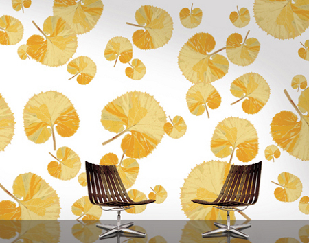 बड़ा फूलों वाला वॉलपेपर