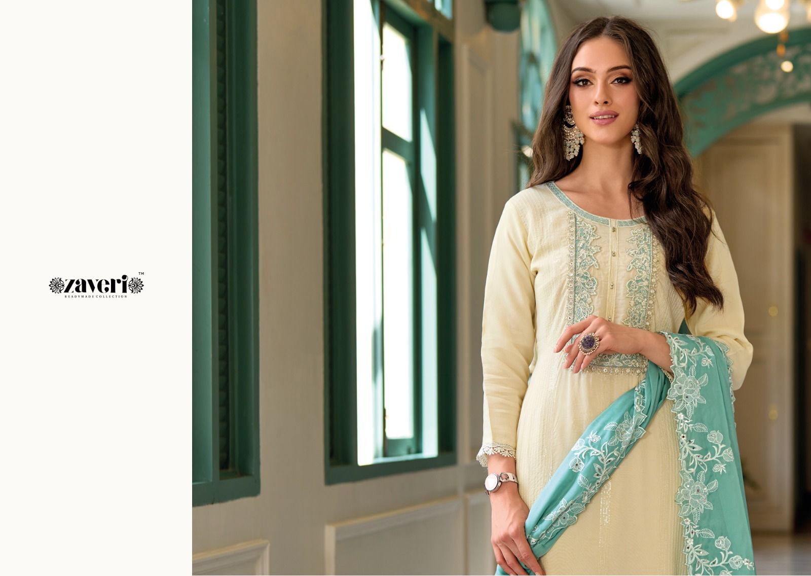 Designer Organza Kurtis With Handwork - Color: All Colours