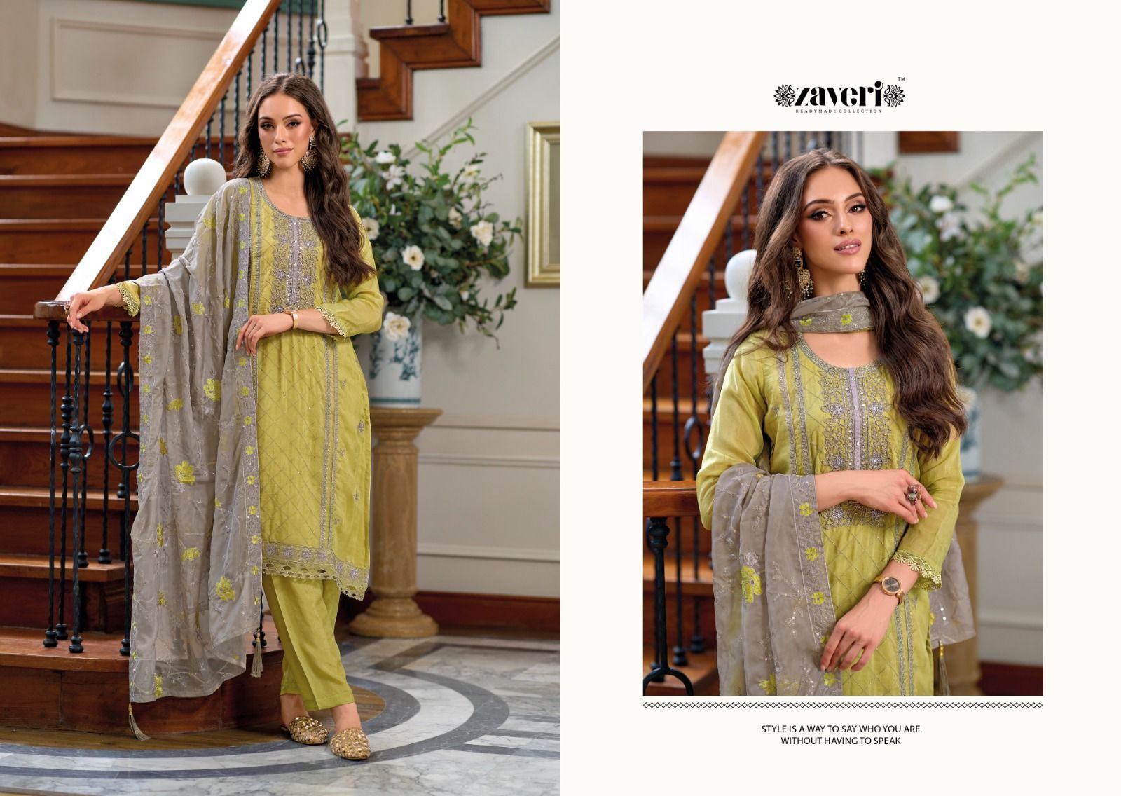 Designer Organza Kurtis With Handwork - Color: All Colours