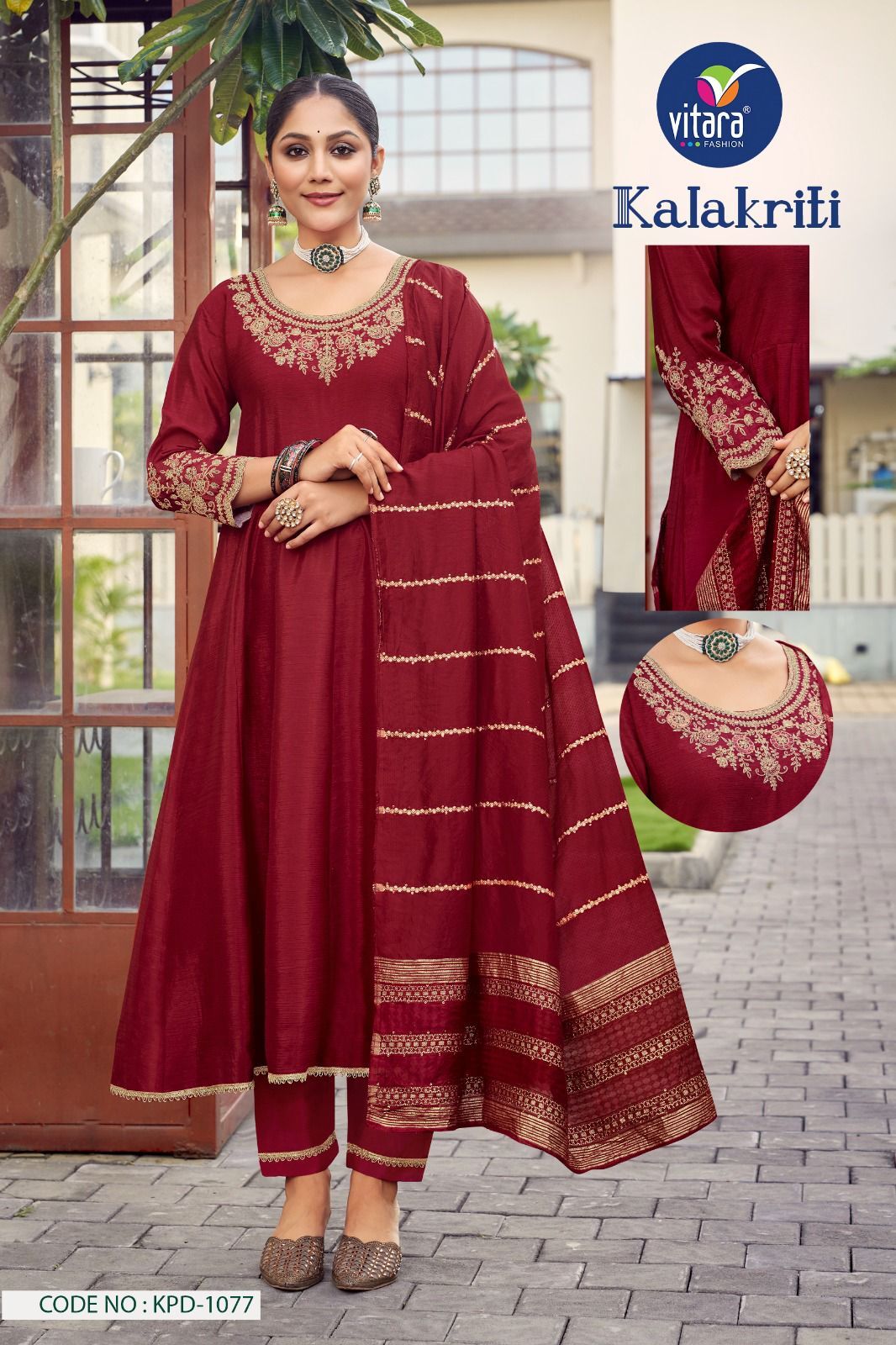 Designer Embroidered Anarkali Suit