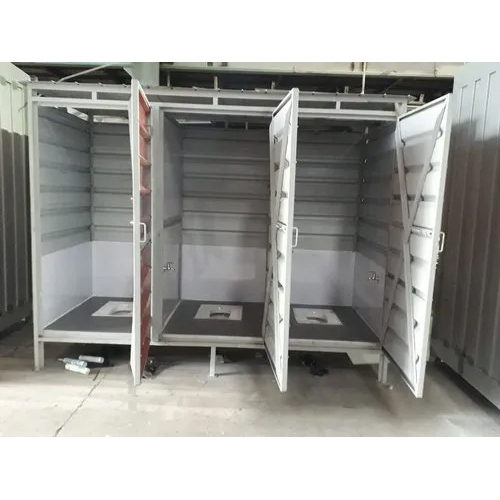 White Ms Modular Community Toilet