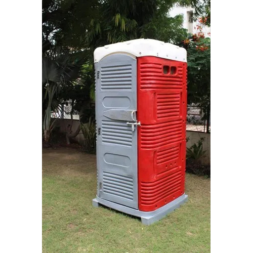 लाल पोर्टेबल केमिकल टॉयलेट