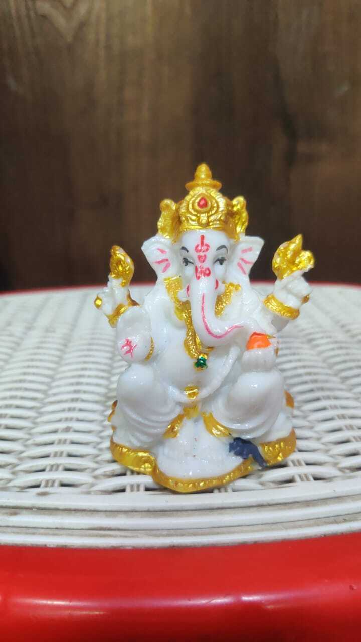 Decorative Car Dashboard Resin Ganesh Ji