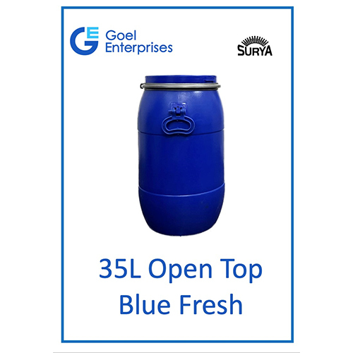 Blue 35l Open Top Drum Fresh