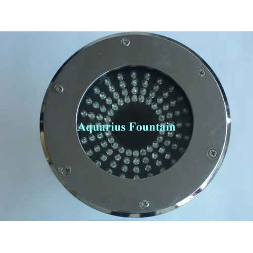 Floor Mounted Led Light - Stainless Steel, Round Shape, Gray Color | Bright White Illumination, Energy Efficient, Durable For Industrial Use