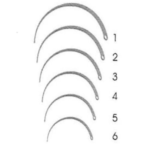 Js- 1083 आई कर्व्ड नीडल पॉट ऑफ़ 6 एप्लीकेशन: हॉस्पिटल