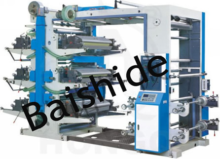 bs श्रृंखला छह रंग फ्लेक्सोग्राफिक प्रिंटिंग मशीन