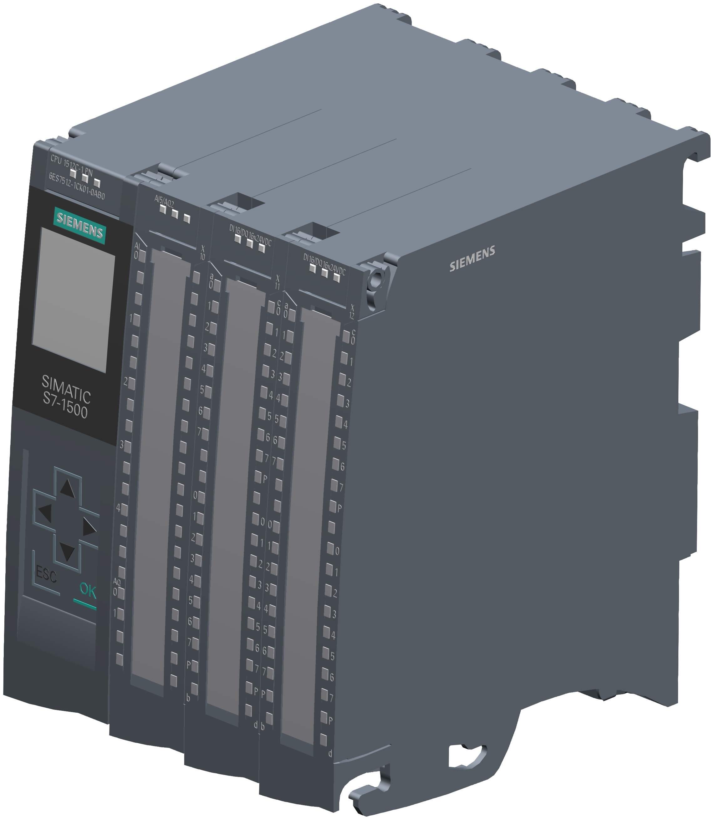 Siemens Cpu 1512c-1 Pn 250 Kb Prog. 1 Mb Data Model Name/ Number : 6es75121ck010ab0 - Application: Automation