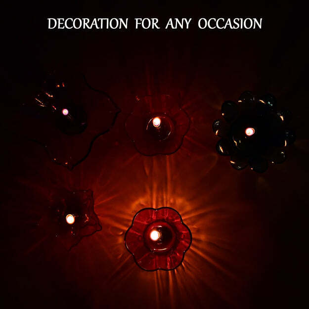 Magical Reflection Diya Set With 6 Attractive Design Cup Set Of 12 Pieces (6320)