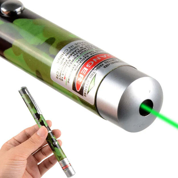 Green Multipurpose Laser Light Disco Pointer Pen Beam With Adjustable Antena Cap To Change Project Design (4399) - Size: 18x7x3 Cm, Weight: 102 Gm | Features: Green Light, Star Pattern Projection, Versatile For Presentations And Entertainment