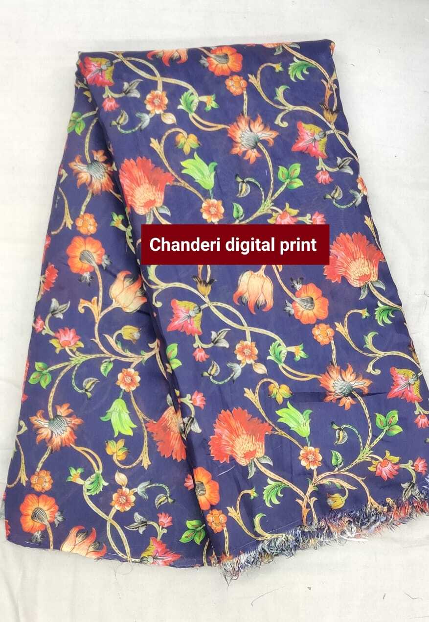 Chanderi Digital Print Fabric