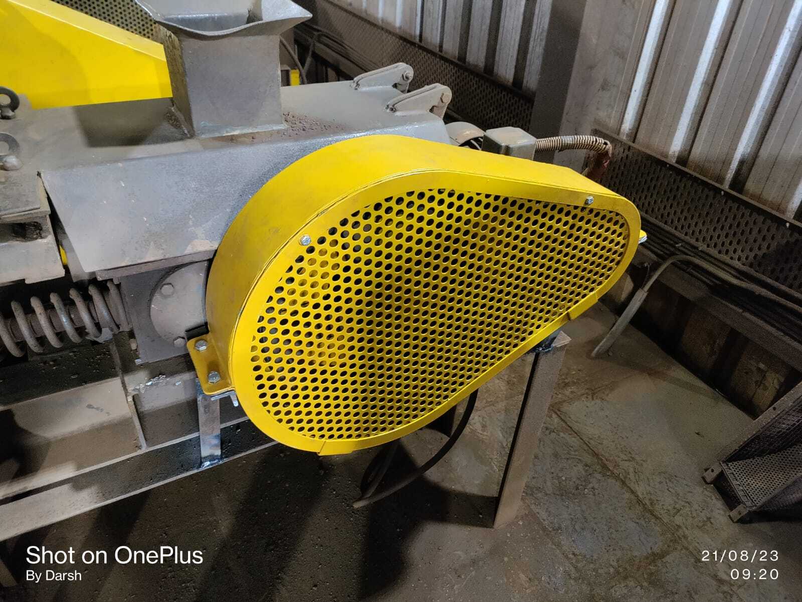 Yellow Chain Drive Safety Guard