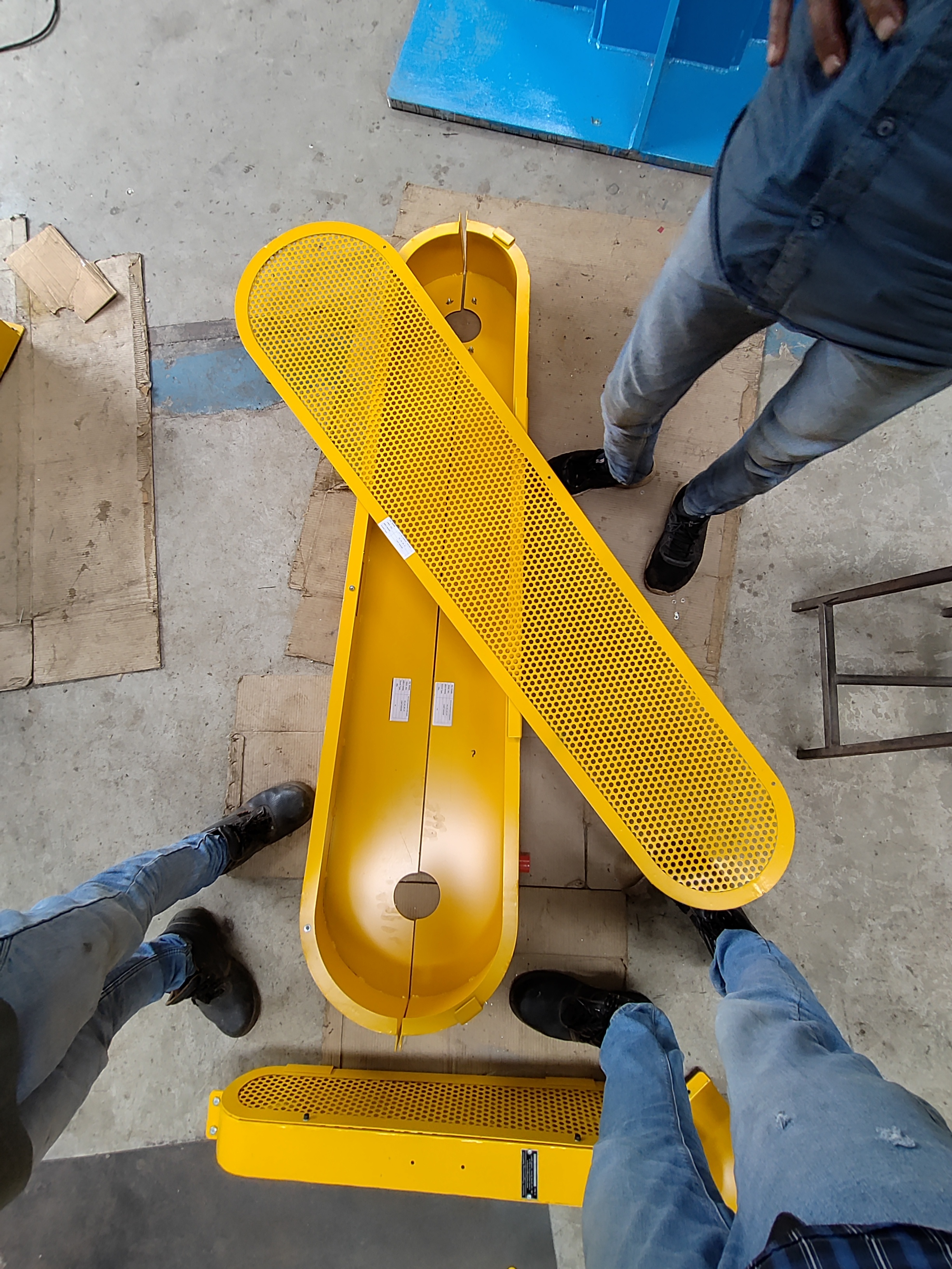 Yellow Chain Drive Safety Guard