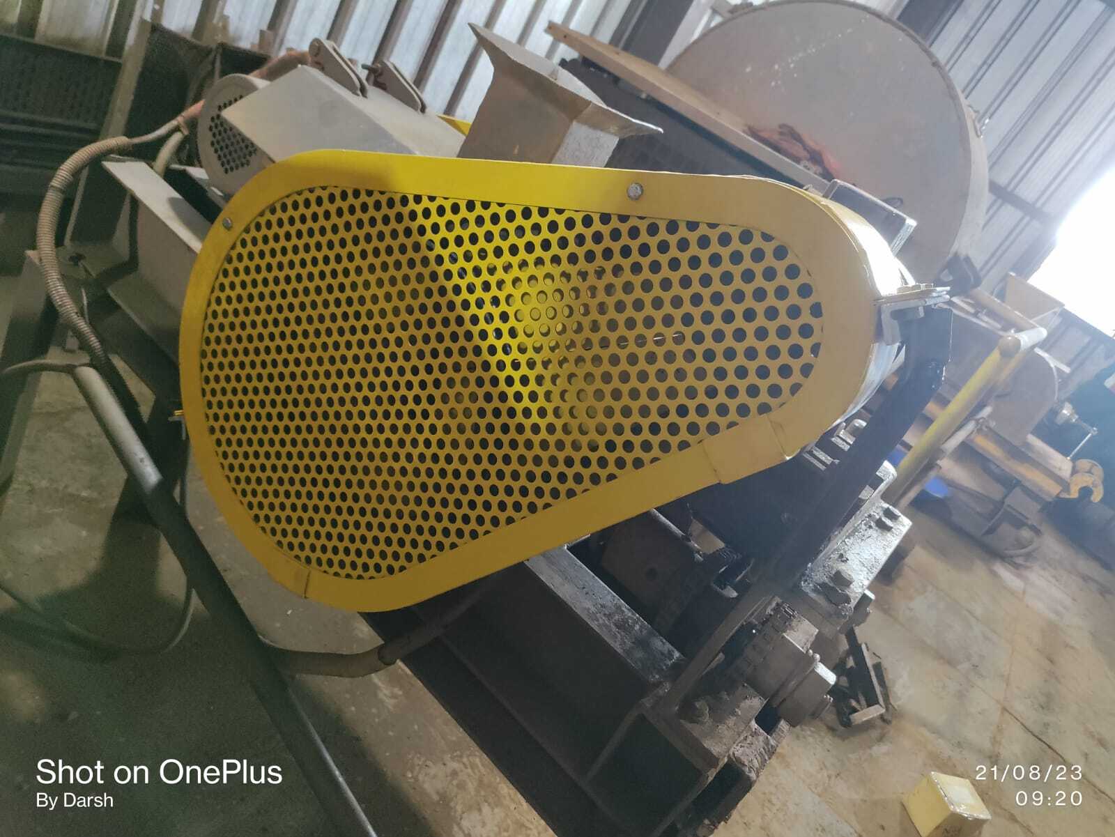 Yellow Chain Drive Safety Guard