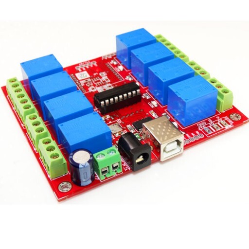 Red Ft245rl Usb 8 Channel Relay Board