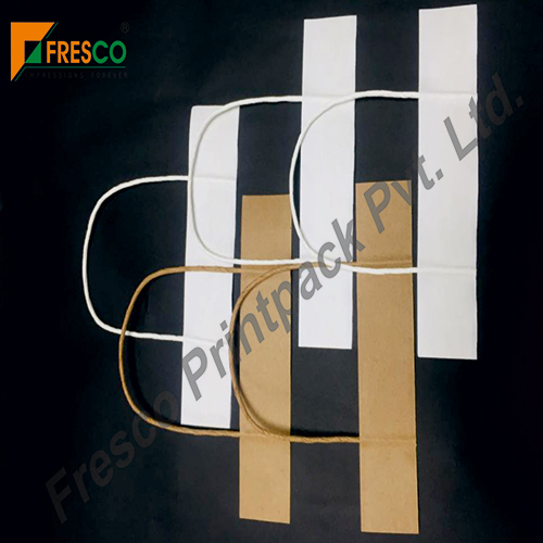 मल्टीकलर ब्राउन ट्विस्टेड पेपर कॉर्ड हैंडल