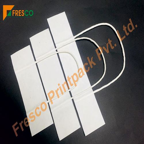 White Premium Twisted Paper Handle - Color: Multicolor