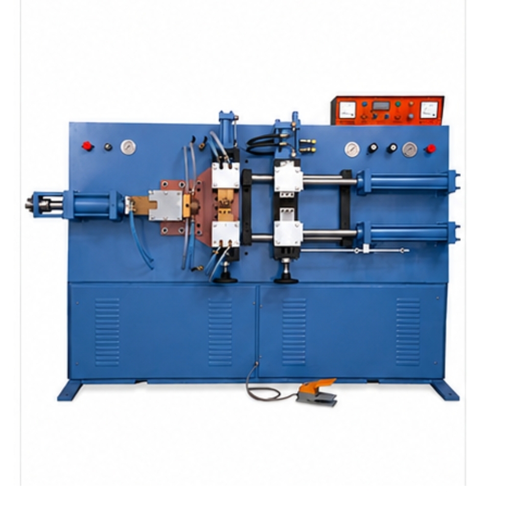 Horizontal Metal Gathering Machine - Color: Blue