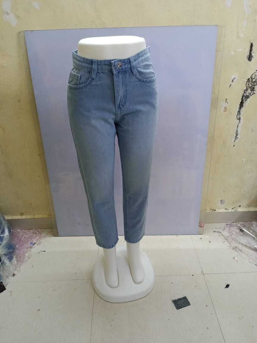 Mom Fit Non Lycra Jeans - Polyester Material, Various Sizes Available, Stylish Color Options For Spring | Ideal Office Wear For Women