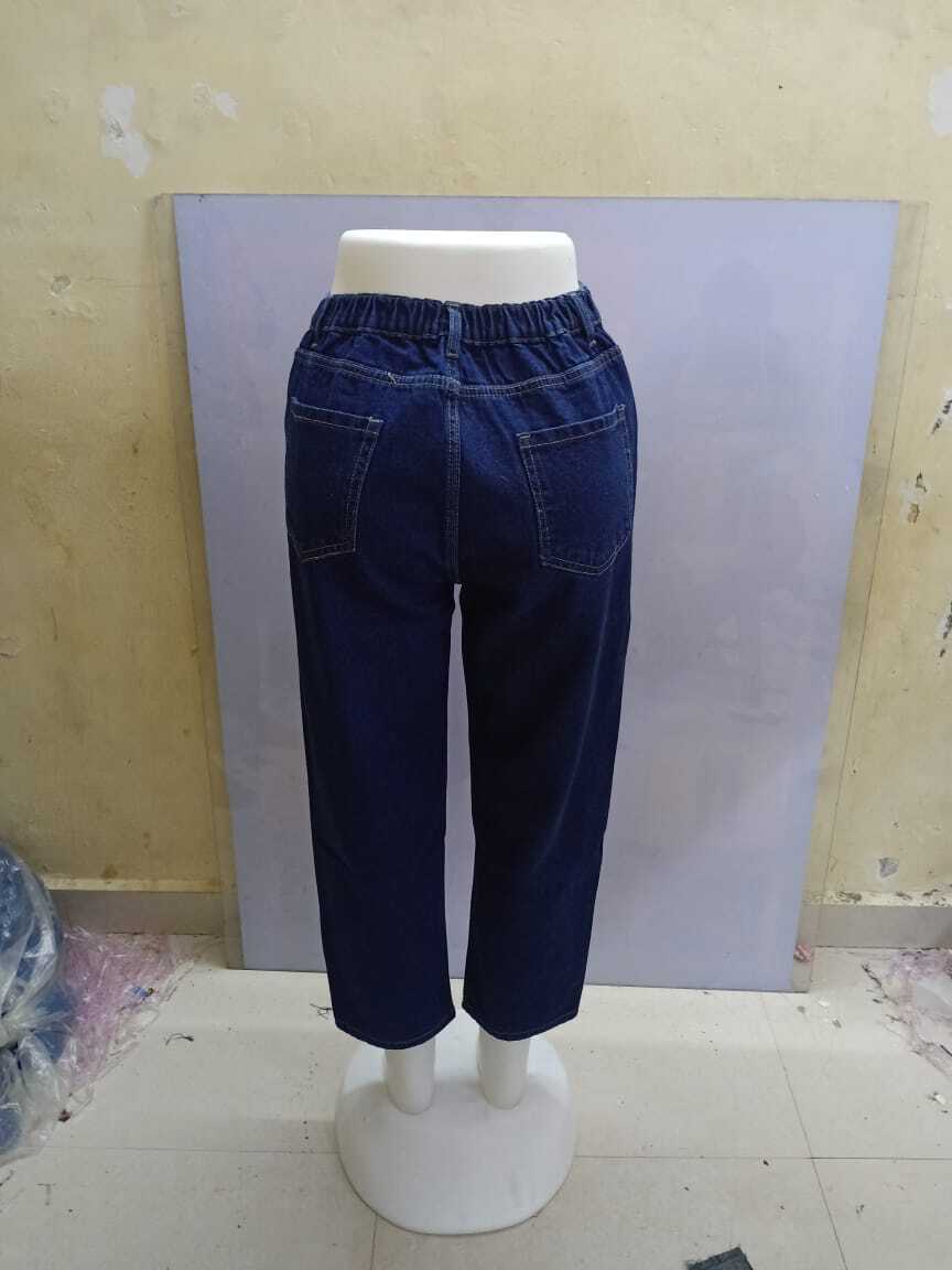 Non Lycra Jeans - 100% Polyester Material | Stylish Design With Four Pockets, Adjustable Zip, Two Button Closures, And Waist Band Belt Loop