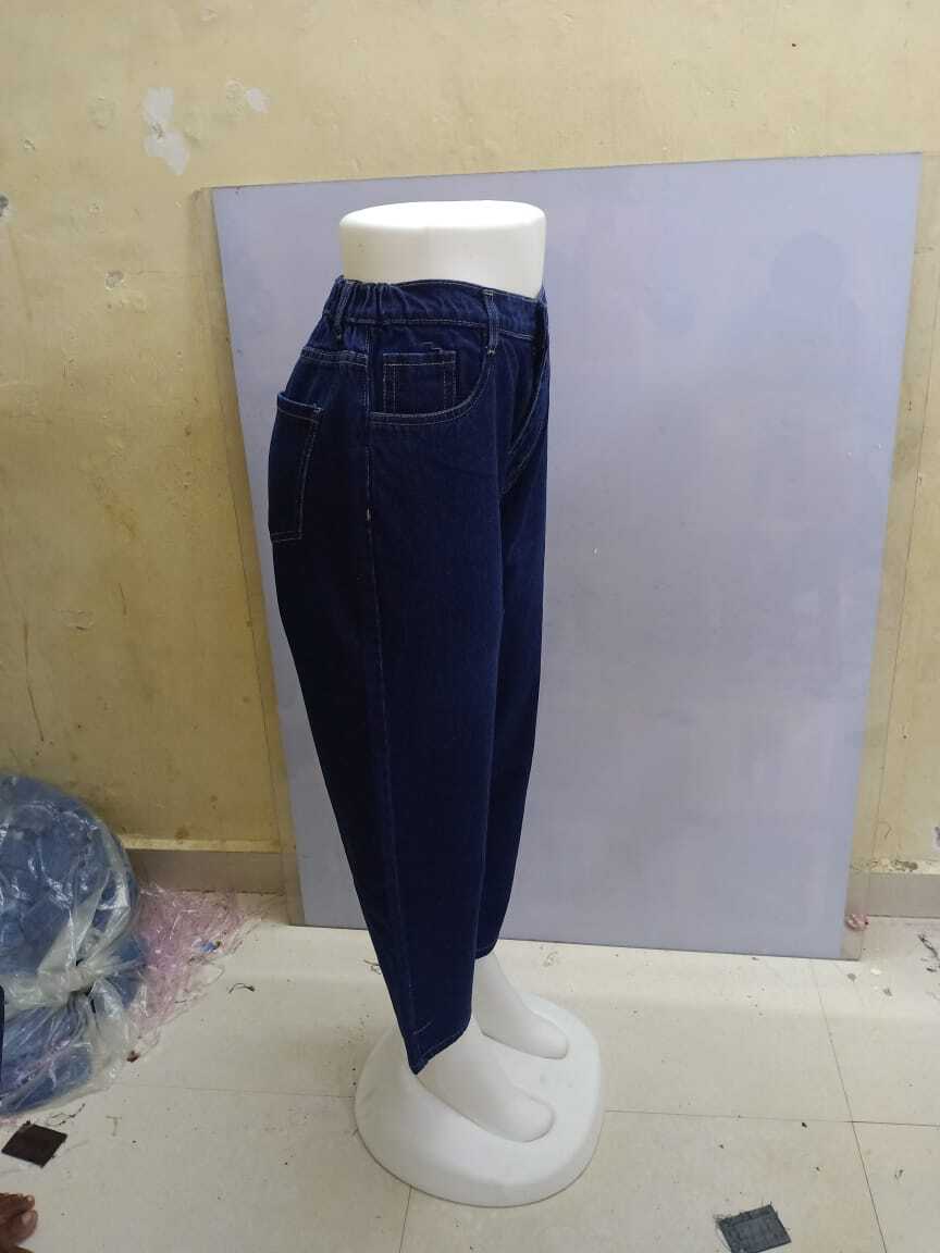 Non Lycra Jeans - 100% Polyester Material | Stylish Design With Four Pockets, Adjustable Zip, Two Button Closures, And Waist Band Belt Loop