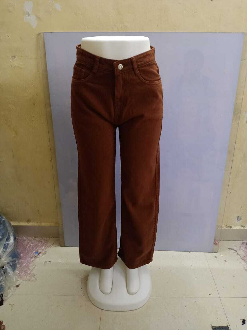 Non Lycra Straight Fit Jeans - Polyester Material Lightweight Spring Style For Women With Elegant Straight Fit Design | Dry Clean Only