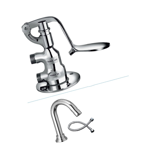 Mechanical Foot Operated Tap System Bp-f501 - Color: Mirror Chrome