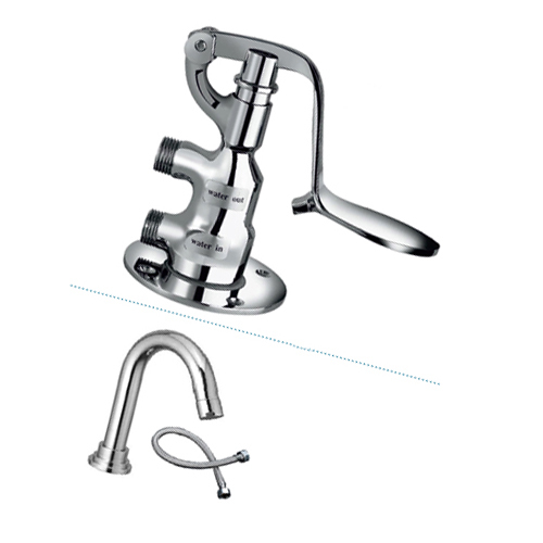 Mechanical Foot Operated Tap System Bp-f501 - Color: Mirror Chrome